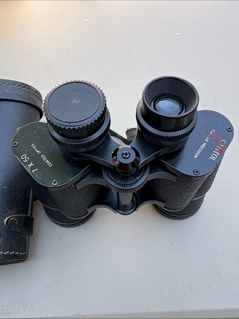Black 7x50 Coated Optics Binoculars - Compact Outdoor Optics